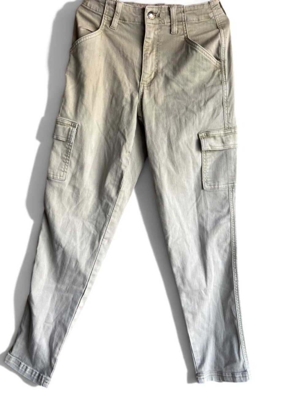 Universal Thread High Rise Boyfriend Cargo Pants Beige Size 0/25R